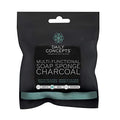 Multi Functionnal Soap Sponge Charcoal - Daily Concepts - Mild Texture Soap, Sponge With Infused With Detoxifying Charcoal Soap To Purge Skin Of Impurities And Elevate The Overall Texture Of Skin