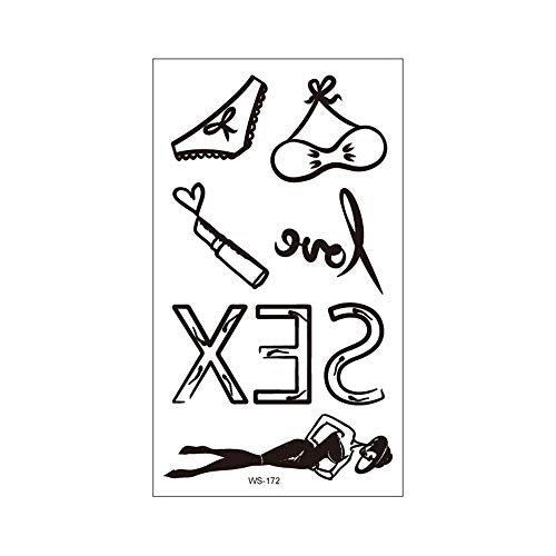 Glow In The Dark Temporary Tattoo Stickers - 20 Sheets