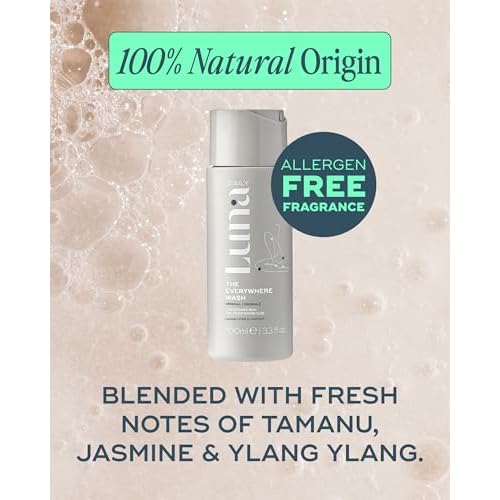 Luna Daily The Feminine Wash + Body Oil Set | Travel-Size Feminine Hygiene & Moisturizing Duo | pH-Balanced Body Wash & Soothing Ingrown Hair Oil | Nourishing & Pregnancy-Safe