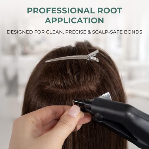 Keratin Beads for Hair Extensions & Re-Tipping - Italian Formula, 1.8 Oz Brown & Clear Variation