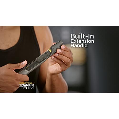 Microtouch Trim PRO, Rechargeable Lighted Hair Cutting Tool and Body Groomer, Black