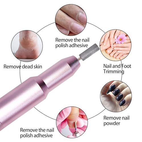 Rechargeable Nail Drill Kit - Cordless Electric Nail File Set