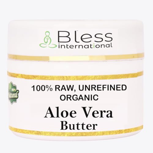 Organic Raw Aloe Vera Butter - 100% Pure & Unrefined 4oz | Grade A Skin Moisturizer for Face, Body & Hair