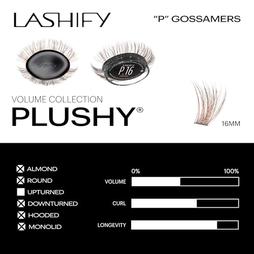 Lashify Plushy Gossamer 16mm Lashes Chocolate