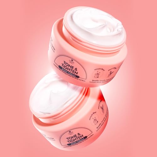 Nature Spell Firming & Toning Body Cream, with Hyaluronic Acid, Plant Collagen & Ginseng, Tightening Moisturizer for Skin Elasticity, For All Skin Types, Vegan, 8.45 fl oz