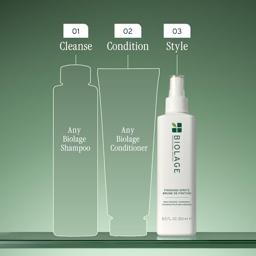 BIOLAGE Finishing Spritz - Strong Hold, Quick Dry Non-Aerosol Hairspray, Controls Frizz for Up to 24 Hours, Vegan & Cruelty-Free, packaging may vary