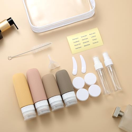 Mrsdry 16-Piece TSA Approved Travel Bottles Set, Leak Proof