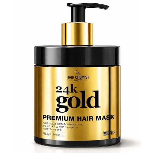 Hair Chemist 24K Gold Hair Mask for Shine & Frizz Control - 15 oz