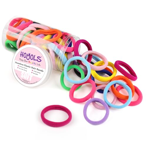 Seamless Hair Ties Ponytail Holder No Crease 10 Color Set
