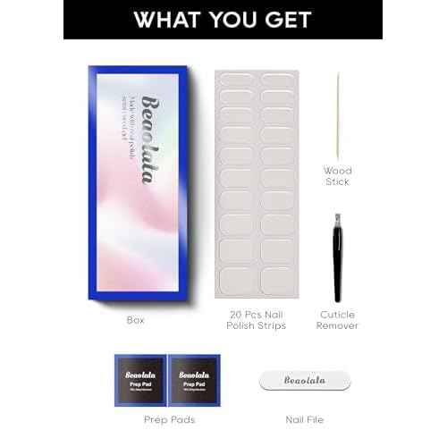 Semi Cured Gel Nail Strips - UV Light Gel Nail Stickers - 20 Long Lasting Salon Quality Wraps (Transparent Dew Drop)