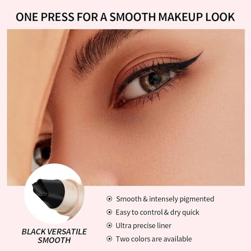Foldable Eyeliner Stamp Duo - Waterproof Winged Liner for Cat Eyes