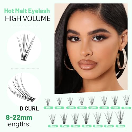 Bodermincer 20D Lash Clusters C Curl 0.07mm Extensions Kit