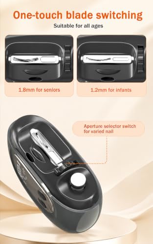 4-in-1 Electric Nail Clipper with LED & Magnifier