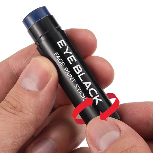 TRI-COLOR EYE BLACK STICK, Anti-Glare Eyeblack For Baseball Football Softball Lacrosse Accessories, Sweat-Proof Eye Black Grease Paint, Smooth & Long Lasting, Rich Full Coverage Color