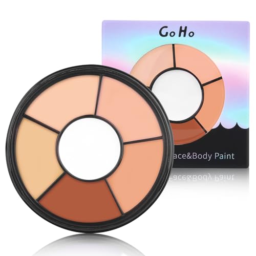 6 Color Flesh Face Body Paint Palette - Washable Makeup for Cosplay