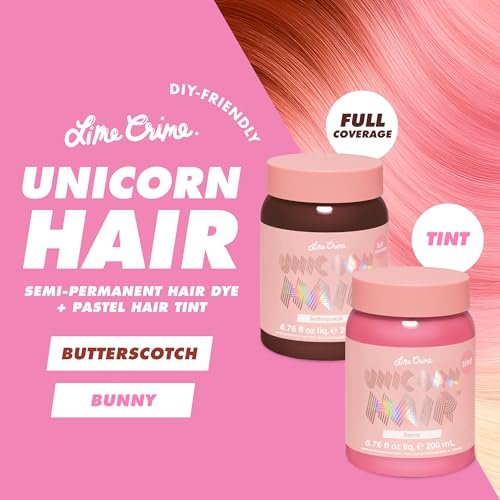 Lime Crime Unicorn Hair Tint & Dye Bundle - Semi-Permanent Vibrant Hair Color