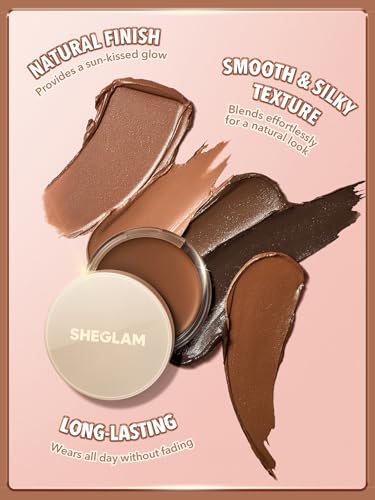 SHEGLAM Silk Haze Cream Bronzer - Caramel, Long-Lasting Glow