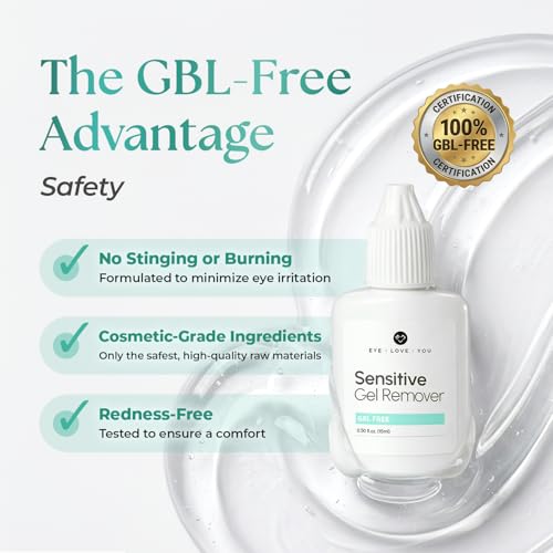 EYE LOVE YOU Professional Eyelash Extension Gel Remover - Fast-Acting & Strong Dissolving, 15ml