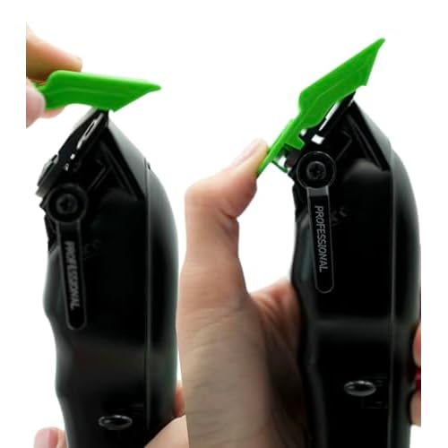 Supreme Trimmer Magnetic Guide Combs for Clippers | CMG100 Hair Clipper Guards, 10 Cutting Lengths | Acid Green