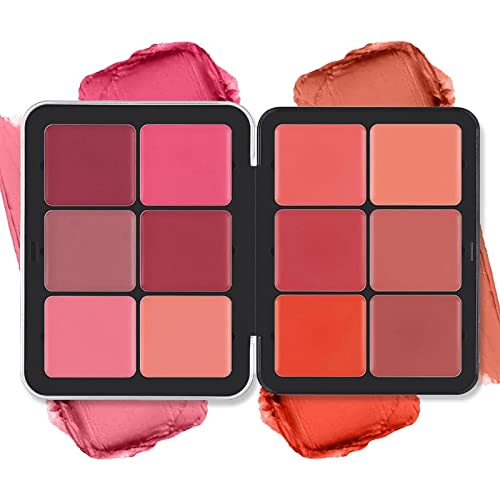 12 Colors Cream Blush Palette – Waterproof, Long-Lasting Blendable