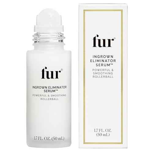 Fur Ingrown Eliminator Serum Rollerball - Powerful Ingrown Hair Treatment Serum With AHAs and BHAs to Treat and Prevent Ingrown Hairs and Bumps, Hydrates and Soothes Irritated Skin - 50 ml
