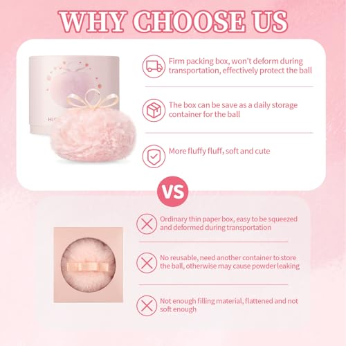 Noerrors Body Glitter Powder Puff Shimmer Highlighter Ball