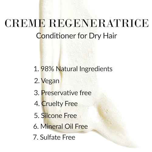 Leonor Greyl Natural Conditioner for Dry and Damaged Hair, Creme Regeneratrice Paris - Detangle, Hydrate, Strengthen & Protection, 3.3 FL Oz