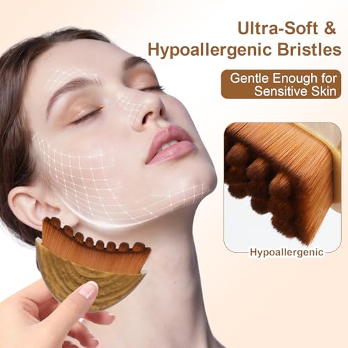 Lymphatic Face & Body Brush - Dual-Action Massage & Contouring Tool
