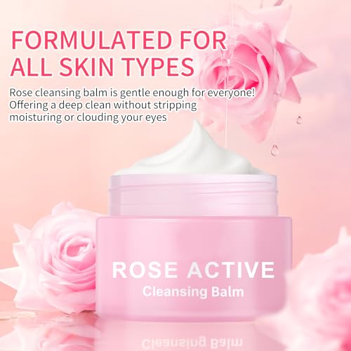 Rose Makeup Remover Balm | Gentle Cleansing for Sensitive Skin