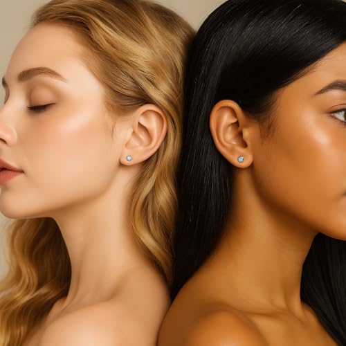 Gold Ear Piercing Kit with Safety Back - 2 Pack Surgical Steel