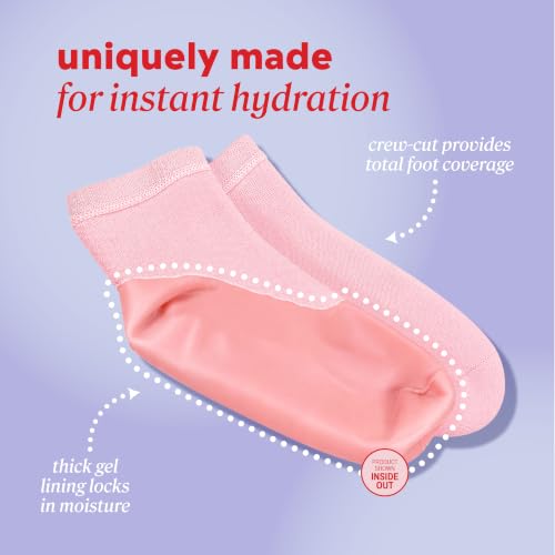 Onyx Professional Gel Moisturizing Socks for Dry Feet & Cracked Heel Repair
