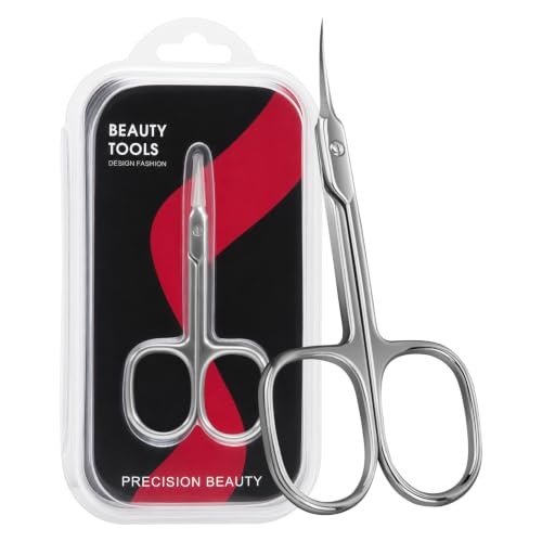 CGBE Curved Cuticle Scissors - Extra Fine Pointed Stainless Steel Trimmer