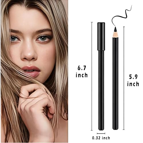 Linble 12-Piece Black Eyeliner Pencil Set – Waterproof Matte