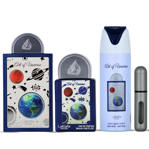 Lattafa Pride Art of Universe Eau de Parfum 3-Piece Gift Set