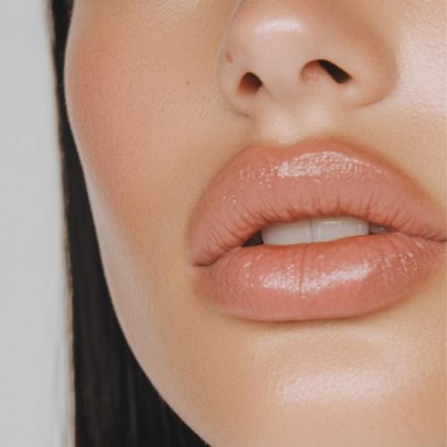 AS OF TODAY R Peptide Lip Balm | Hyaluronic Acid + Peptide Glossy Balm | Salted Caramel Hydrating Lip Treatment | Plumping Moisturizing for Dry Lips | Clean Beauty Formula | 0.35 oz Tube