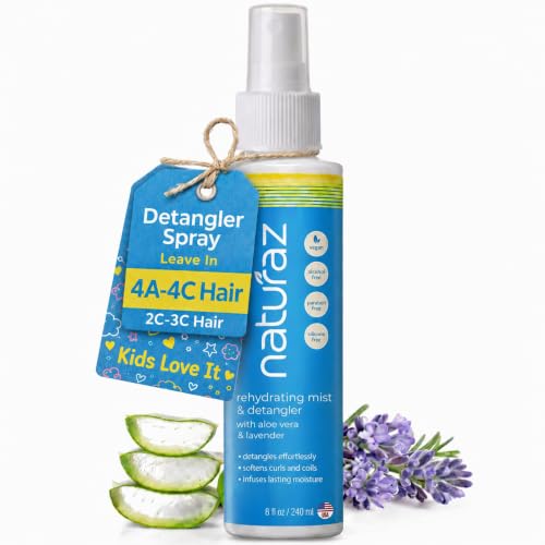 Curly Hair Detangler Spray - Leave-In Conditioner for All Hair Types