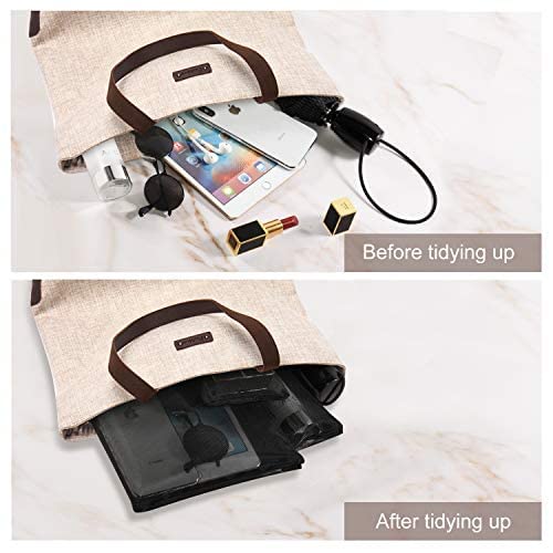Mesh Makeup Bag with Zipper - 4 Piece Cosmetic Organizer Set