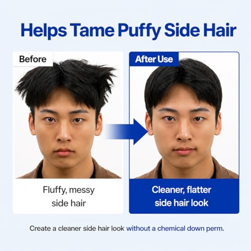FORBEAUT DropSet Korean Down Perm Band for Men, Heat-Activated Hair Flattener