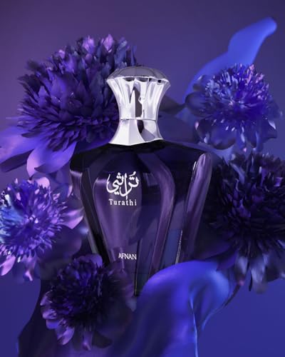 Afnan Turathi Blue Eau de Parfum for Men, 3.0 Fl. Oz
