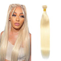 613 Blonde Straight Human Hair Bundles - 18 Inch Brazilian Hair