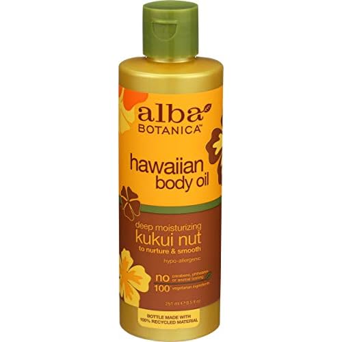 Alba Botanica Massage Oil Kukui Nut Net WT 8.5 oz