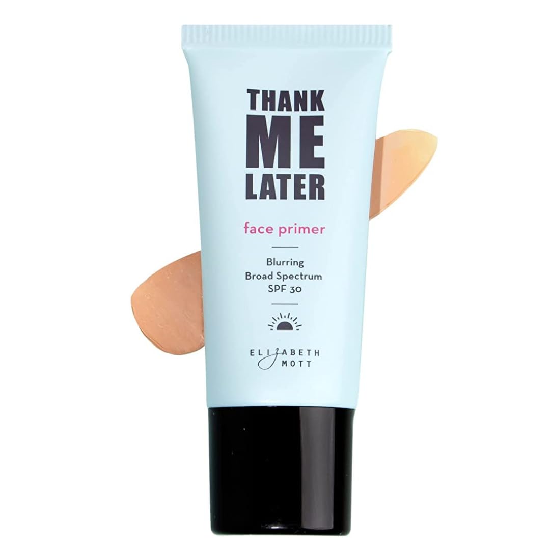 Elizabeth Mott - Thank Me Later Blurring Face Primer (30g) and Thank Me Later Clean Face Towels - Cruelty Free - (2-Pack Bundle)
