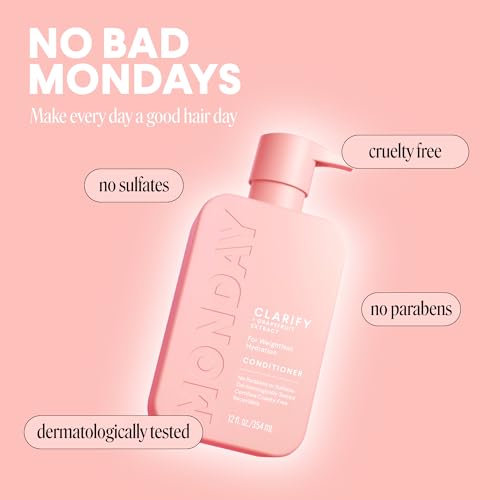 MONDAY HAIRCARE CLARIFY Conditioner with Grapefruit Extract, Coconut Oil, Shea Butter & Ceramides for Oily Hair Prone to Build-up 354 mL