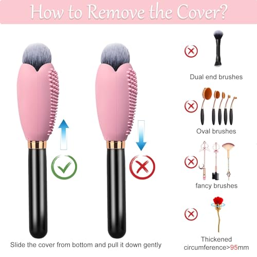 Silicone Makeup Brush Covers & Cleaner Mat Set