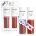 NOONI Korean Lip Oil Set - Hydrating Plumping Gloss (Applevanilla & Applegoji)