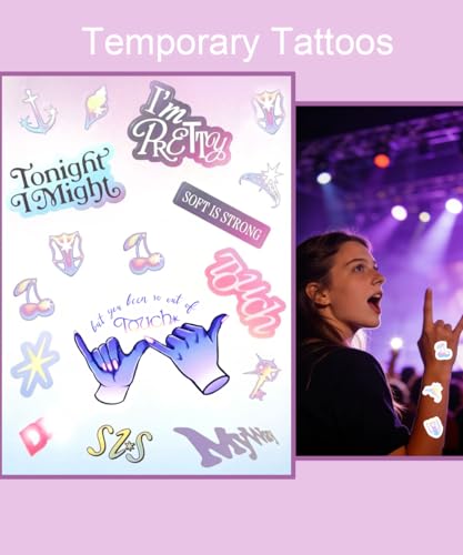K-Pop Inspired Keychain, Temporary Tattoos & Accessories Set – Fan Gifts