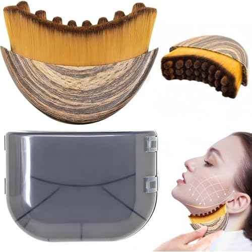 Upgrade Lymphatic Contour Face Brush,Lymphatic Drainage Brush,Dry Lymphatic Drainage Massager,Ergonomically Designed to Fit The Skin Precisely