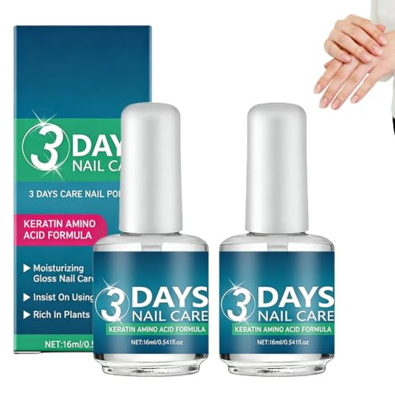 3 Days Keratin Nail Care Oil - Strengthener for Brittle Nails (2pcs)