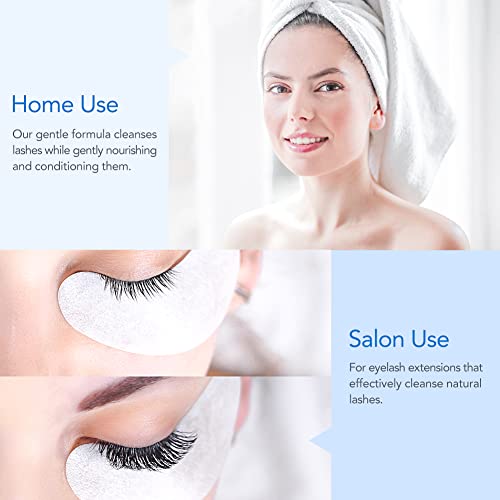 Gentle Eyelash Extension Cleanser - 600ml Lash Shampoo Foam