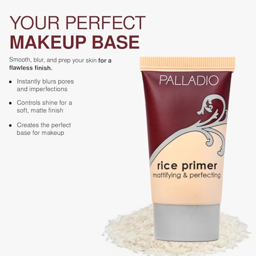 Palladio Rice Primer - Oil Control & Mattifying Makeup Base